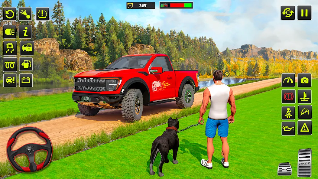 Offroad 4x4 Jeep Driving Game  [МОД Unlocked] Screenshot 1