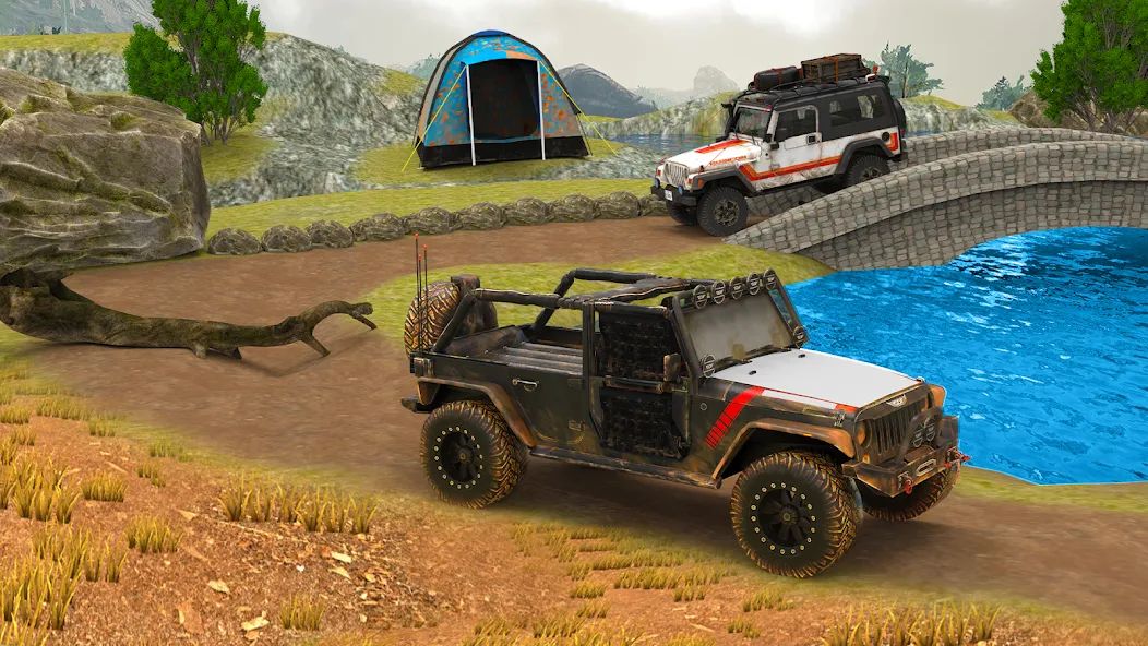 Offroad 4x4 Jeep Driving Game  [МОД Unlocked] Screenshot 3