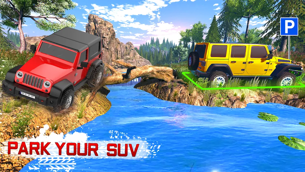 Offroad 4x4 Jeep Driving Game  [МОД Unlocked] Screenshot 4