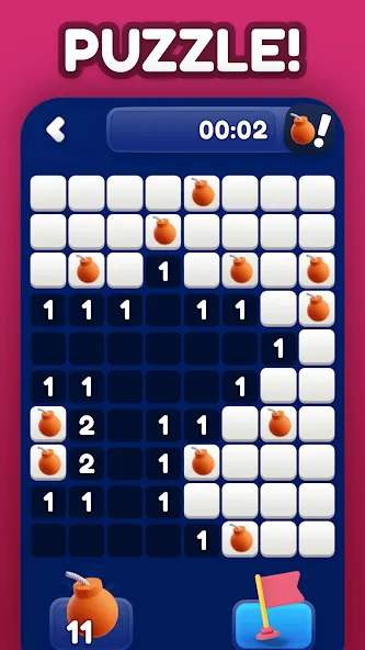 Minesweeper Bomb Mines Game (Майнсвипер разблокирует уровни Марка)  [МОД Меню] Screenshot 2