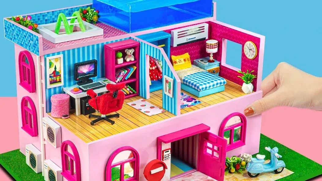 Girl Doll House Design Games (Дизайнерские игры для девочек Домик для кукол)  [МОД Бесконечные деньги] Screenshot 3