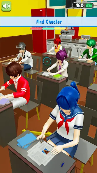 Anime School Teacher Simulator  [МОД Много денег] Screenshot 4