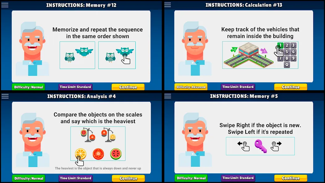 Neurobics: 60 Brain Games (Нейробика)  [МОД Много монет] Screenshot 3