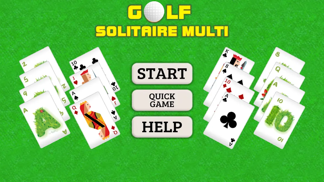 Golf Solitaire Multi CardsGame (Гольф Солитер Мульти КардсГейм)  [МОД Mega Pack] Screenshot 1