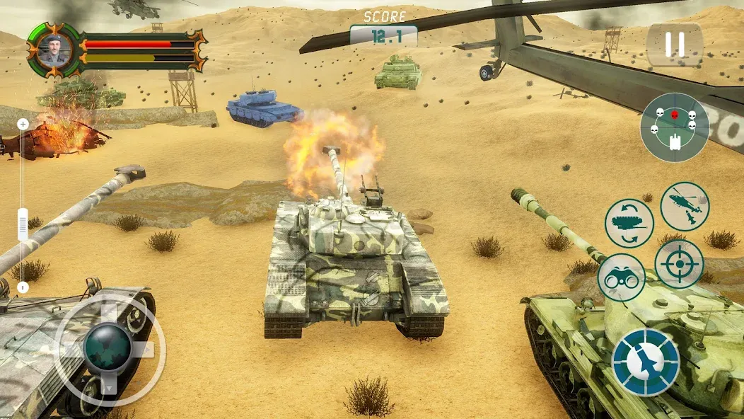 Army Tank Games Offline 3d  [МОД Mega Pack] Screenshot 1