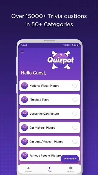 QuizPot: Group GK Quiz Trivia (КвизПот)  [МОД Много монет] Screenshot 2