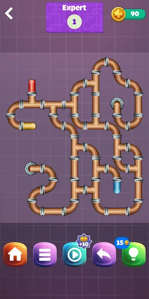 Pipe Puzzle Connect (Пайп Пазл Коннект)  [МОД Unlocked] Screenshot 4