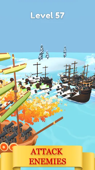 Merge Pirates (Мердж Пираты)  [МОД Много денег] Screenshot 2