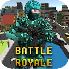 Скачать взломанную Pixel Combat: Battle Royale (Пиксельный бой)  [МОД Бесконечные монеты] - полная версия apk на Андроид