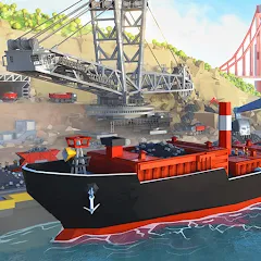 Взломанная Port City: Ship Tycoon (Порт Сити)  [МОД Mega Pack] - последняя версия apk на Андроид