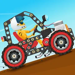 Взломанная Car Builder & Racing for Kids  [МОД Бесконечные деньги] - последняя версия apk на Андроид