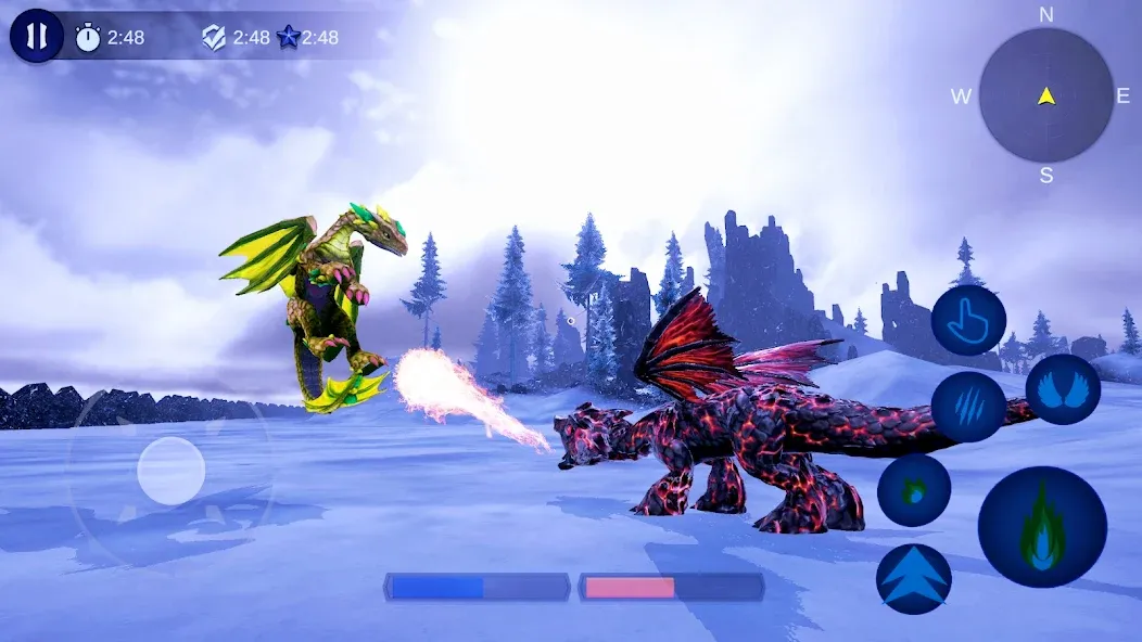 Magical Dragon Flight Games 3D  [МОД Все открыто] Screenshot 1