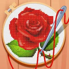 Скачать взлом Cross-Stitch: Coloring Book (Кросс)  [МОД Все открыто] - последняя версия apk на Андроид