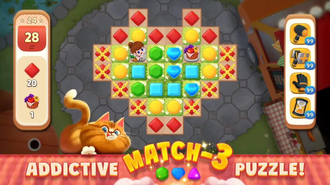 Delish Match : Match3 & Design (Делиш Матч)  [МОД Много монет] Screenshot 1