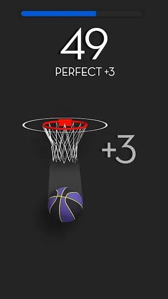 Dunk Stroke-3D Basketball (Дунк Строк)  [МОД Бесконечные монеты] Screenshot 2