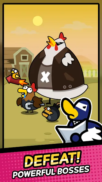 Duck vs Chicken : Idle Defense (Дак против Чикен)  [МОД Много денег] Screenshot 4