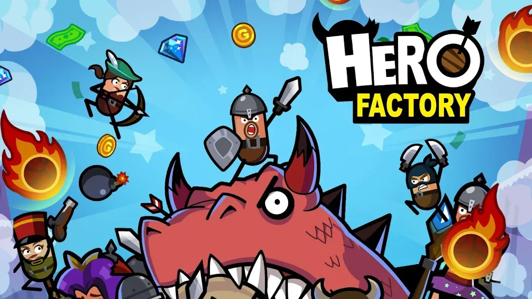 Hero Factory - Idle tycoon (Хиро Фактори)  [МОД Много денег] Screenshot 3