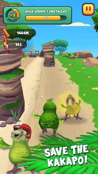 Kakapo Run: Animal Rescue Game (Какапо Ран)  [МОД Много монет] Screenshot 3