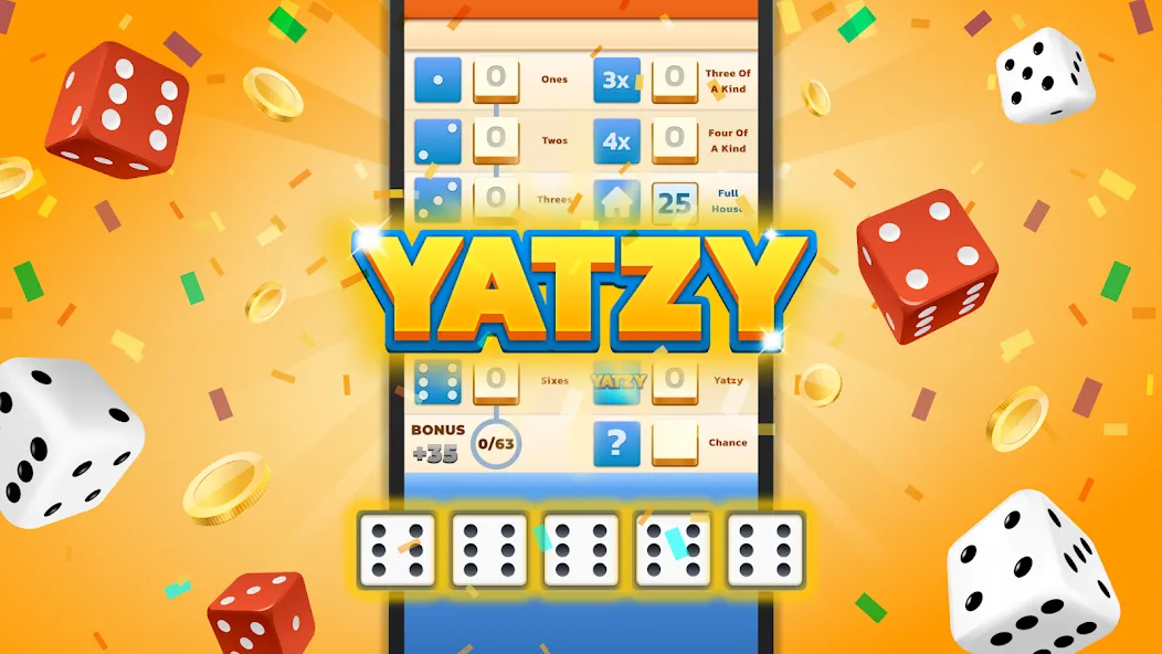 Yatzy - Fun Classic Dice Game (Ятзи)  [МОД Бесконечные деньги] Screenshot 1