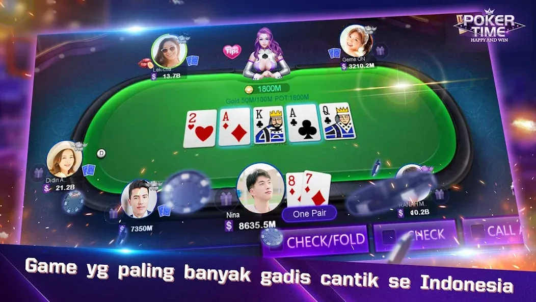 Poker Time- Pulsa Texas Holdem (Покер Тайм)  [МОД Меню] Screenshot 5