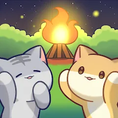 Скачать взломанную Cat Forest - Healing Camp  [МОД Unlocked] - последняя версия apk на Андроид