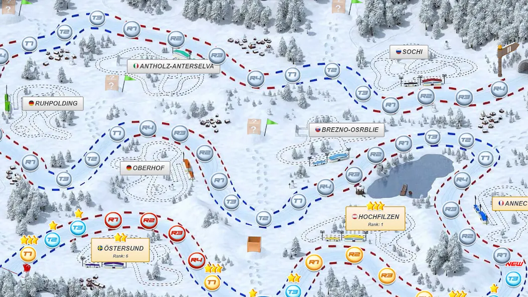 Biathlon Mania (Биатлон Мания)  [МОД Все открыто] Screenshot 4