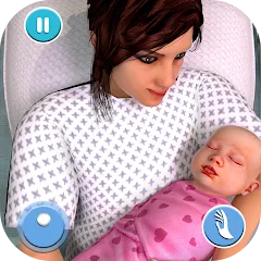 Скачать взломанную Pregnant Mother Simulator Game (Симулятор беременной мамы)  [МОД Меню] - последняя версия apk на Андроид