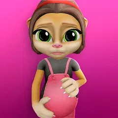 Скачать взломанную Pregnant Talking Cat Emma  [МОД Много монет] - стабильная версия apk на Андроид