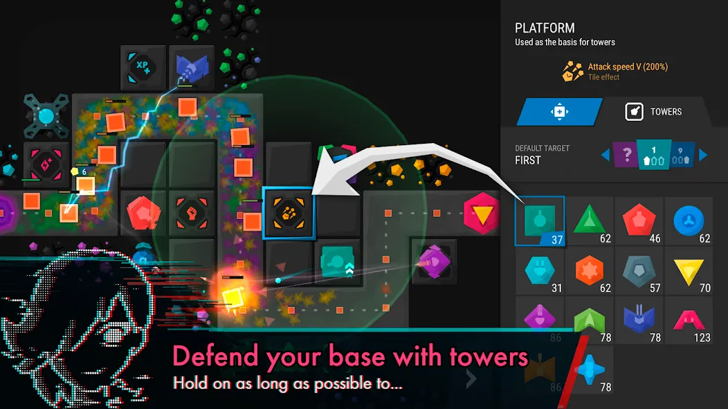 Infinitode 2 - Tower Defense (Инфинитод 2)  [МОД Много денег] Screenshot 1