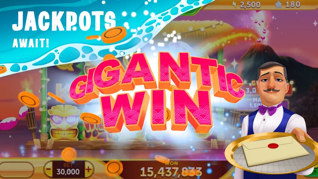 Paradise Fortune Casino Slots (Парадиз Форчун Казино Слотс)  [МОД Меню] Screenshot 2