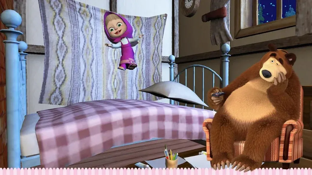 Masha and the Bear: Good Night  [МОД Бесконечные монеты] Screenshot 3