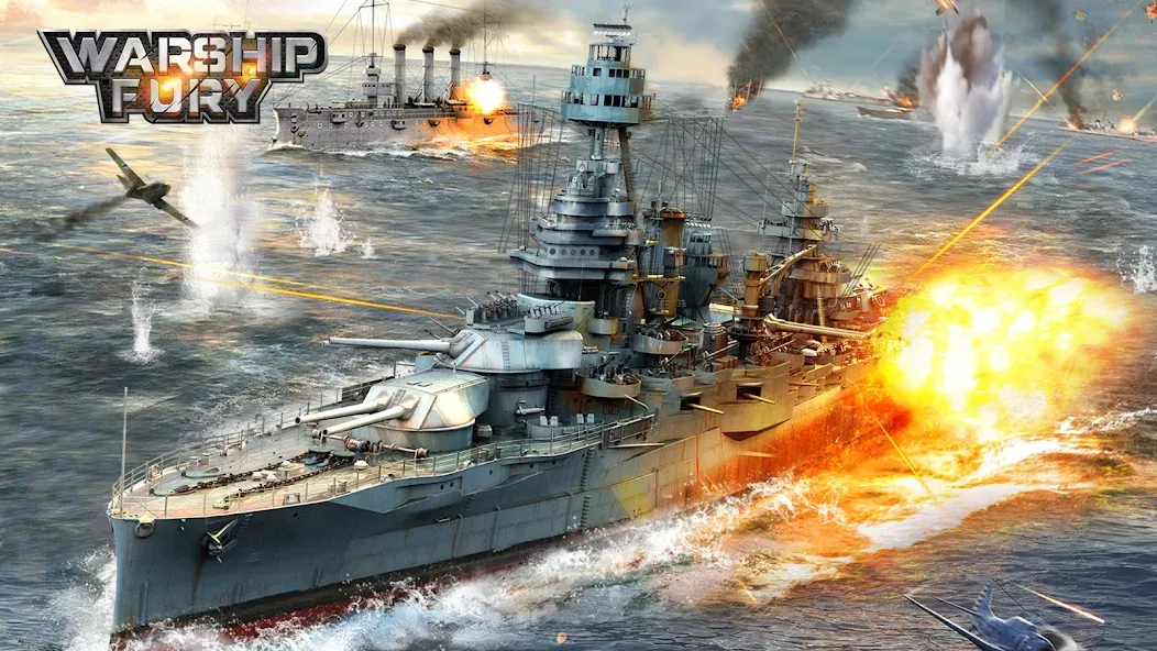 Warship Fury  [МОД Бесконечные деньги] Screenshot 1