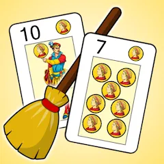 Взломанная La Escoba 2024 - Broom game (ла эскоба 2023)  [МОД Меню] - последняя версия apk на Андроид