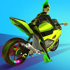 Взлом Wild Wheels: Bike Racing (Уайлд Вилз)  [МОД Unlimited Money] - стабильная версия apk на Андроид