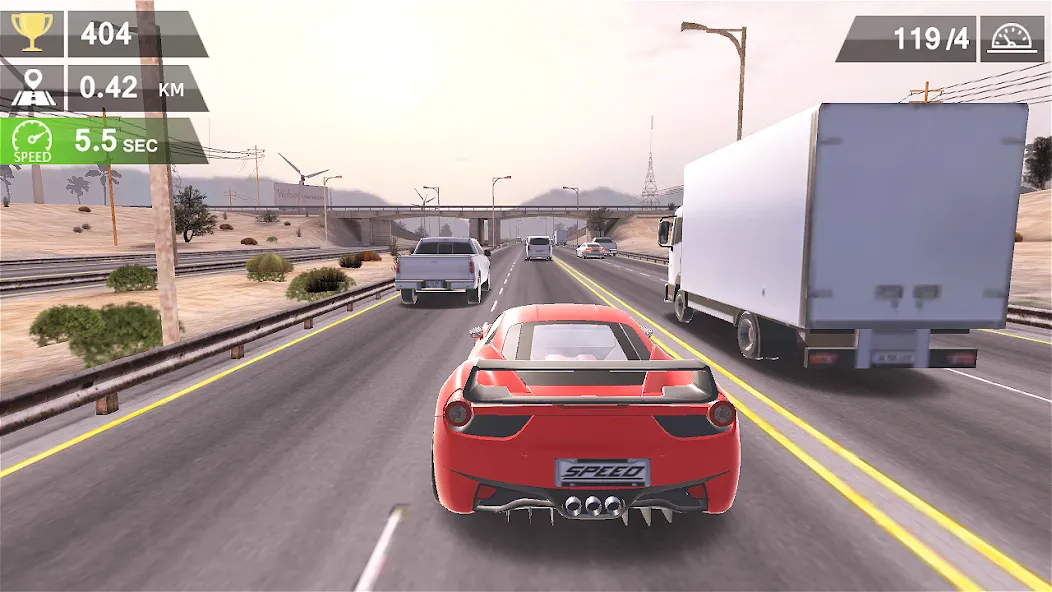 Racing Traffic Car Speed  [МОД Unlimited Money] Screenshot 3