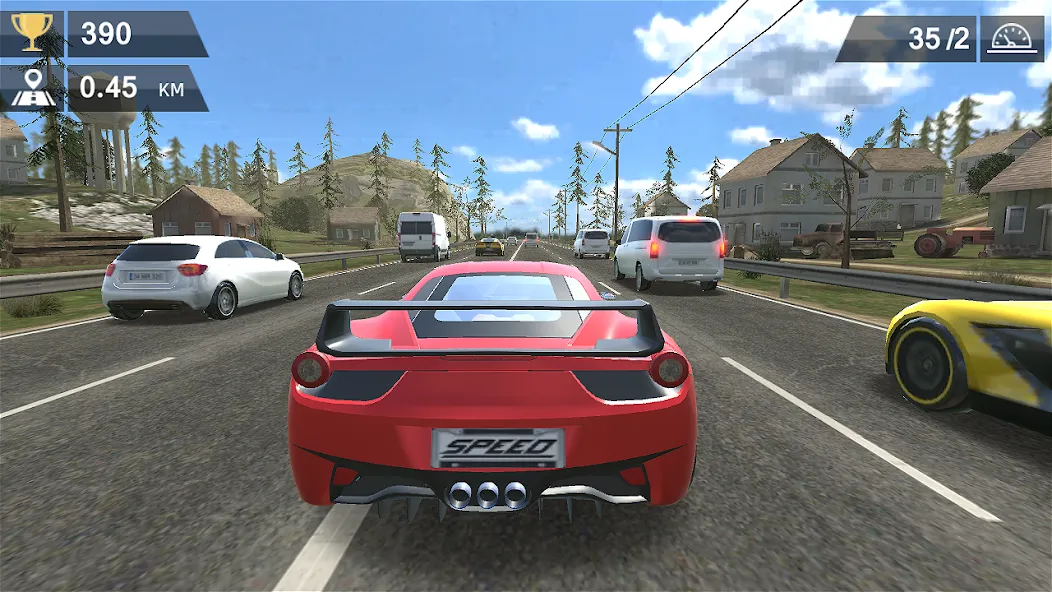 Racing Traffic Car Speed  [МОД Unlimited Money] Screenshot 5