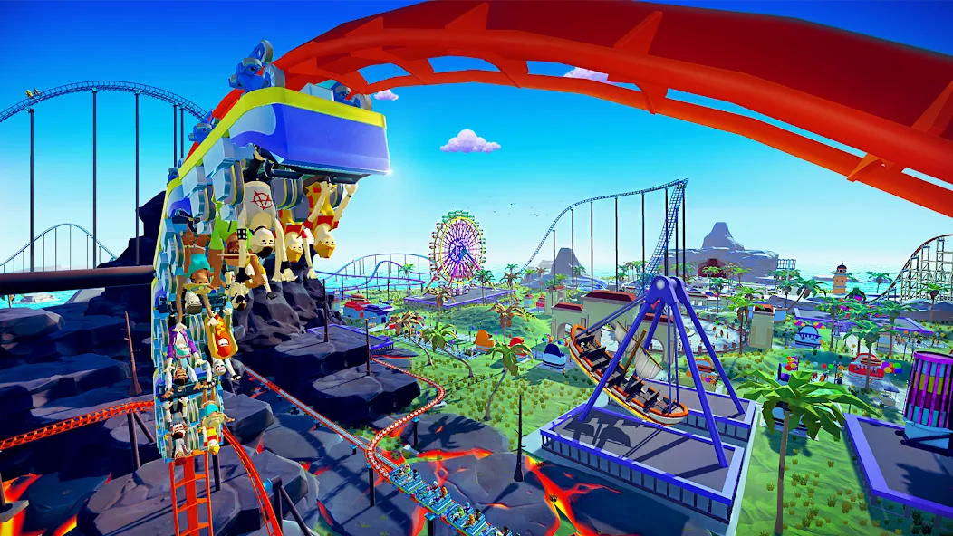 Real Coaster: Idle Game (Реал Коастер)  [МОД Бесконечные деньги] Screenshot 1