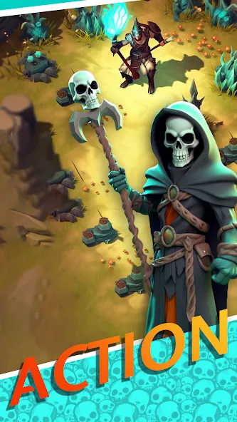 Necromancer Hero: Skeletons 3D (Некромантгерой)  [МОД Mega Pack] Screenshot 1