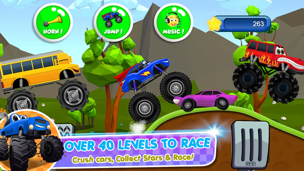 Monster Trucks Game for Kids 2 (Монстр Тракс Игра для Детей 2)  [МОД Меню] Screenshot 4