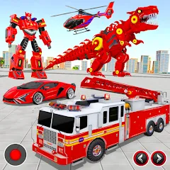 Взлом Fire Truck Robot Car Game  [МОД Unlimited Money] - последняя версия apk на Андроид