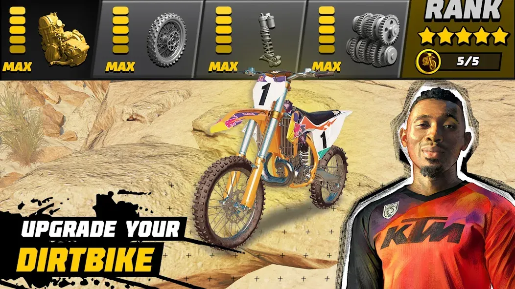 Dirt Bike Unchained: MX Racing (Дерт Байк Анчейнд)  [МОД Много денег] Screenshot 3