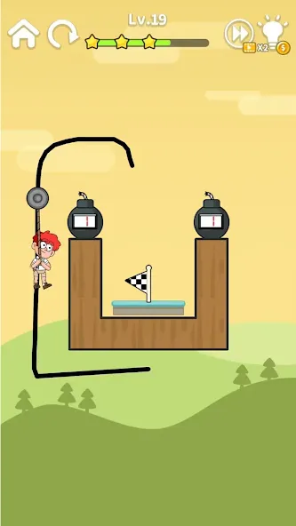 Zipline Rescue: Physics Game (Зиплайн Рескью)  [МОД Unlocked] Screenshot 4