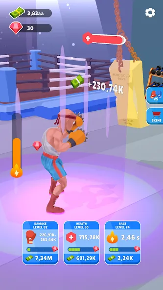 Tap Punch - 3D Boxing (Тап Панч)  [МОД Menu] Screenshot 3