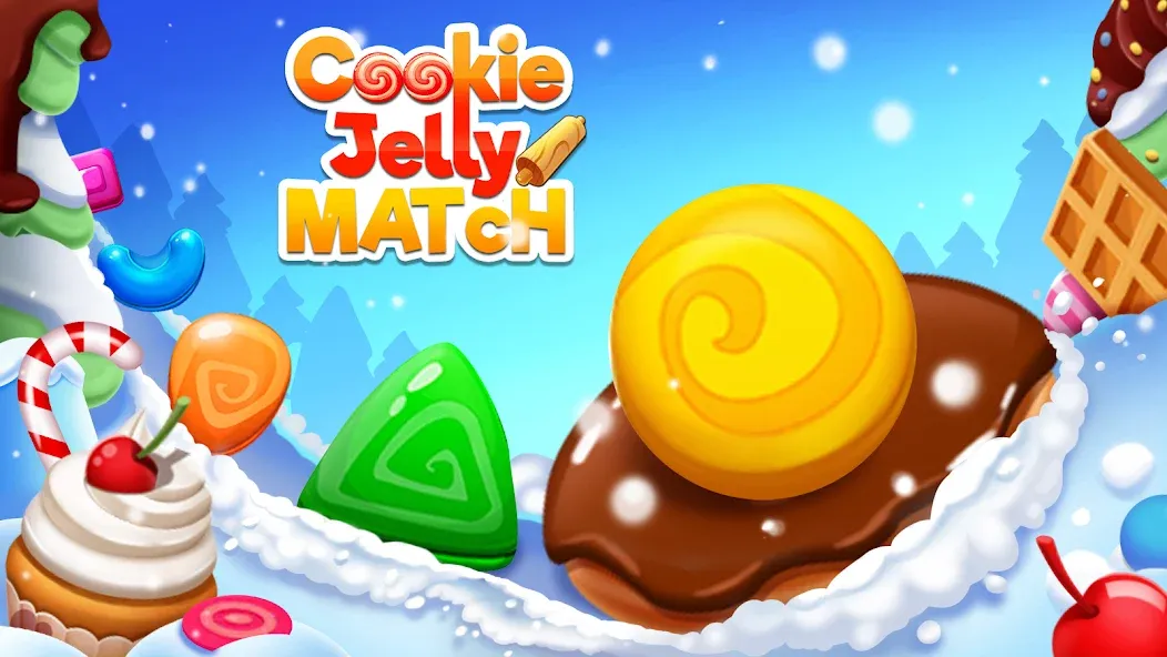 Cookie Jelly Match (Куки Джелли Матч)  [МОД Все открыто] Screenshot 1