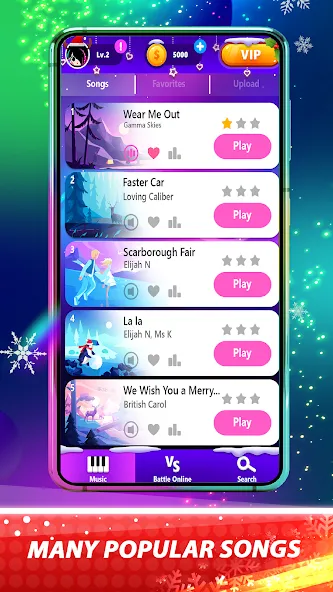 Magic Pink Tiles: Piano Game (Магические розовые плитки)  [МОД Много денег] Screenshot 3