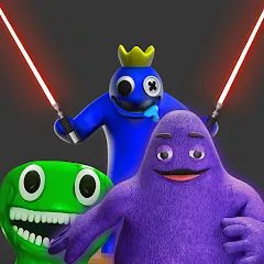 Взлом Grimace monster playground (Батл Плейграунд Монстерс)  [МОД Menu] - полная версия apk на Андроид