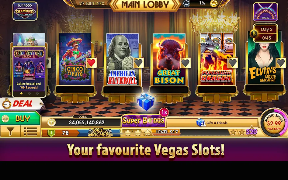 Black Diamond Casino Slots (СЛОТЫ)  [МОД Меню] Screenshot 1