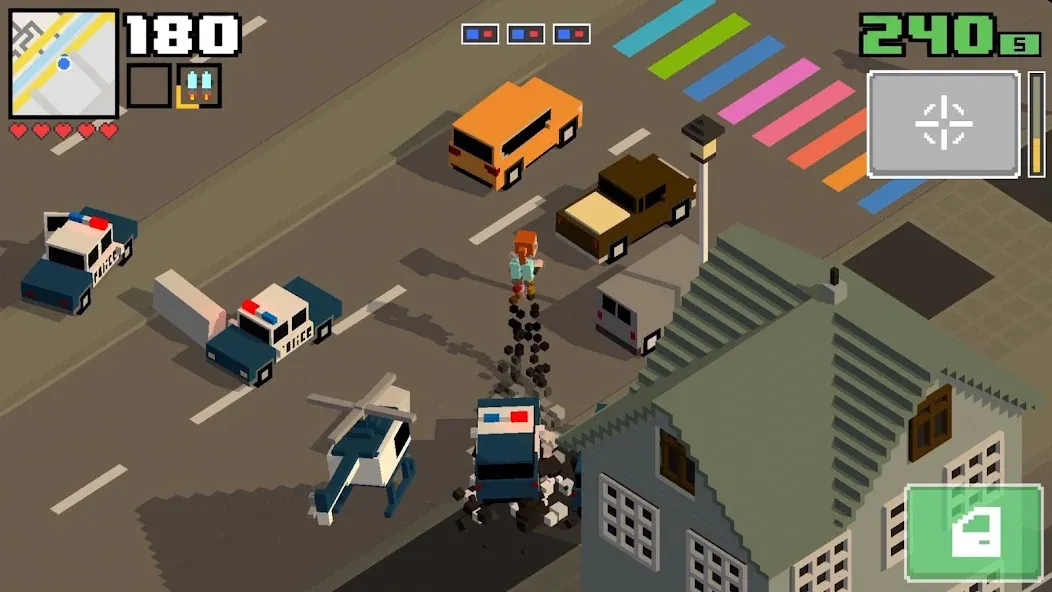 Smashy Road: Wanted 2 (Смэши Роуд)  [МОД Много денег] Screenshot 1