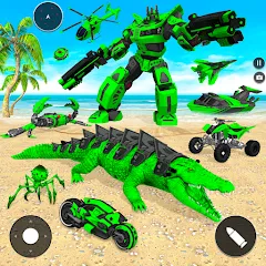 Скачать взлом Crocodile Animal Robot Games  [МОД Unlocked] - последняя версия apk на Андроид