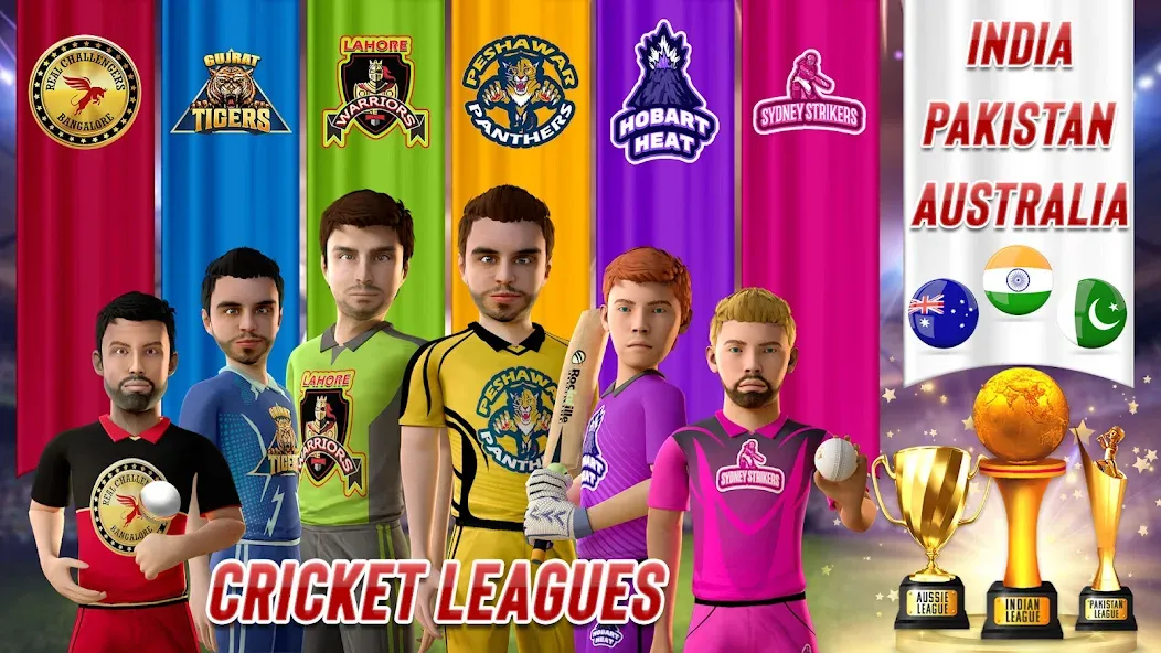 RVG Real World Cricket Game 3D (РВГ Реальная Мировая Крикетная Игра 3D)  [МОД Бесконечные деньги] Screenshot 5